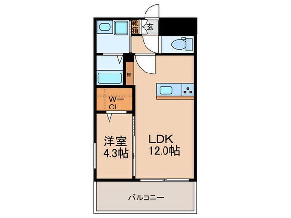 KL TOJIN WESTの物件間取画像